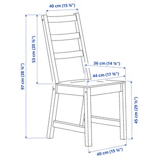 IKEA NORDVIKEN / NORDVIKEN (ИКЕА НОРДВИКЕН/НОРДВИКЕН), Стол и 6 стульев, морилка/морилка, 210/289x105 см, 493.869.44 49386944 фото