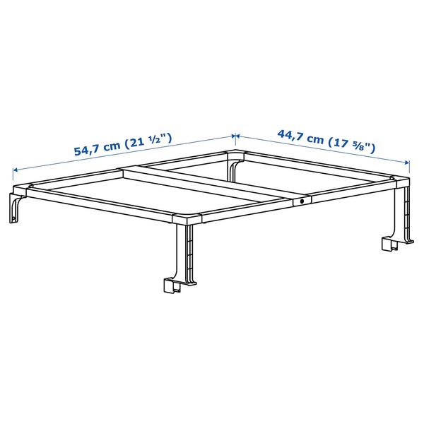 IKEA Опора для мусорного контейнера HALLBAR (ИКЕА ХОЛЛБАР), Опора для мусорного контейнера, белый, 60 см, 804.228.69 80422869 фото