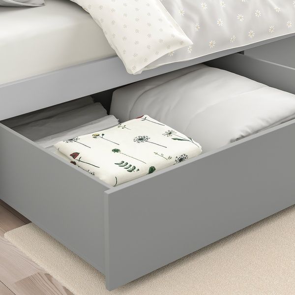 IKEA Контейнер для постельного белья, светло-серый SMYGA, 705.078.21 70507821 фото