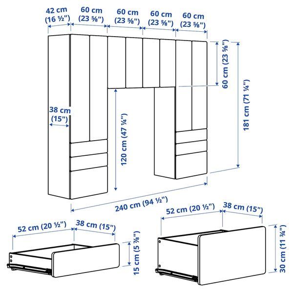 IKEA Книжный шкаф, белый/сиреневый SM&Aring;STAD / PLATSA, 095.445.73 09544573 фото