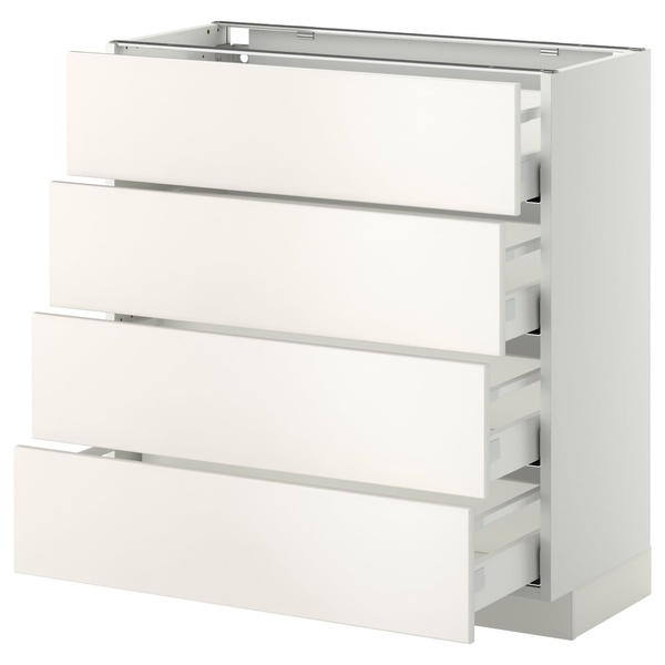 IKEA Sz stj 4fr/4sz, білий/Veddinge білий METOD / MAXIMERA, 790.264.98 79026498 фото