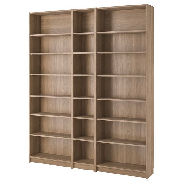 IKEA Комбинация стеллажей с надставками, имитация. дуб BILLY, 894.835.37 89483537 фото