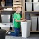 IKEA Корзина с крышкой, светло-серая H&Aring;LLBAR, 504.202.06 50420206 фото 6