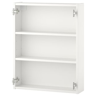 IKEA ENHET (ІKEA ENHET), Шафа навісна з 2 полицями, білий, 60x15x75 см, 204.404.56 20440456 фото