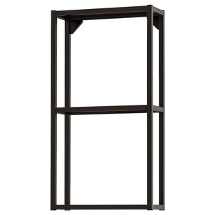 IKEA ENHET (ІKEA ENHET), Корпус шафи з полками, антрацит, 40x15x75 см, 304.489.37 30448937 фото