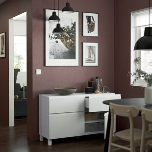 IKEA BESTA (ИКЕА БЕСТО), Комбинация для хранения с дверцами/ящиками, белый/Вестервикен/Stubbarp белый, 120x42x74 см, 294.215.33 29421533 фото