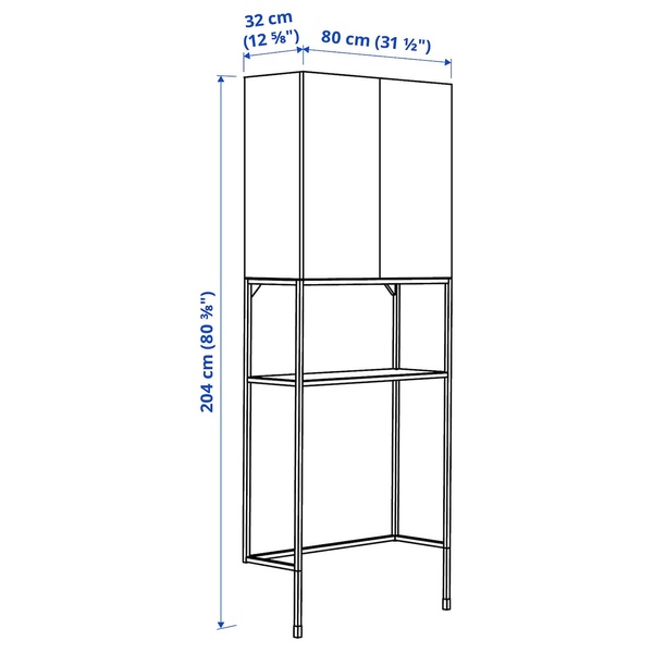 IKEA Стеллаж садовый TORDH (ИКЕА ТУРД), Стеллаж, садовый, коричневая морилка, 140x35x90-161 см, 193.164.91 29548037 фото