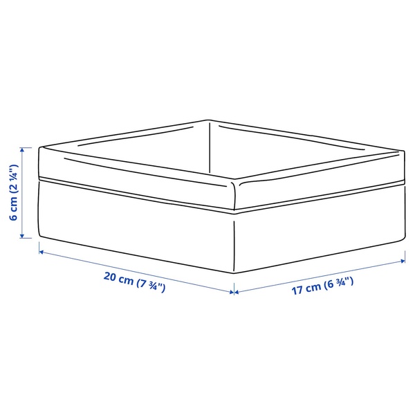 IKEA BAXNA (ІKEA BAXNA), Організатор, сірий/білий, 17x20x6 см, 304.591.72 30459172 фото