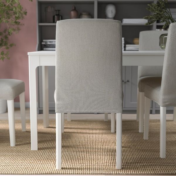 IKEA Стілець, білий/Orrsta світло-сірий BERGMUND, 093.877.33 09387733 фото