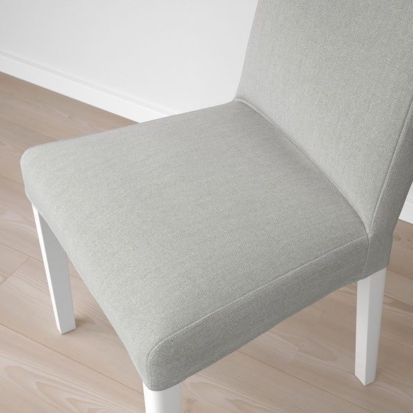 IKEA Стілець, білий/Orrsta світло-сірий BERGMUND, 093.877.33 09387733 фото