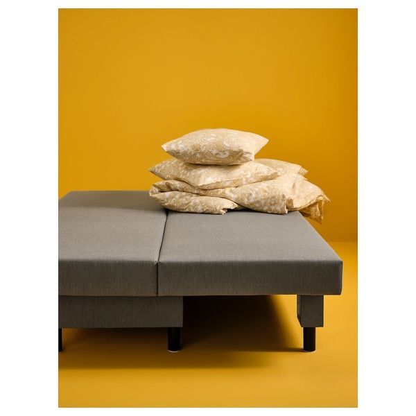 IKEA Диван-кровать 3-местный, Книса серо-бежевый &Auml;LVDALEN, 505.306.48 50530648 фото