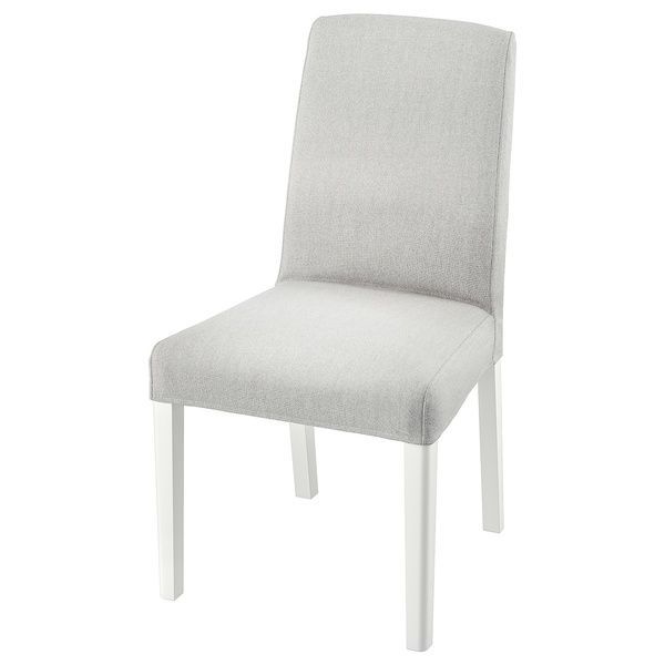 IKEA Стілець, білий/Orrsta світло-сірий BERGMUND, 093.877.33 09387733 фото