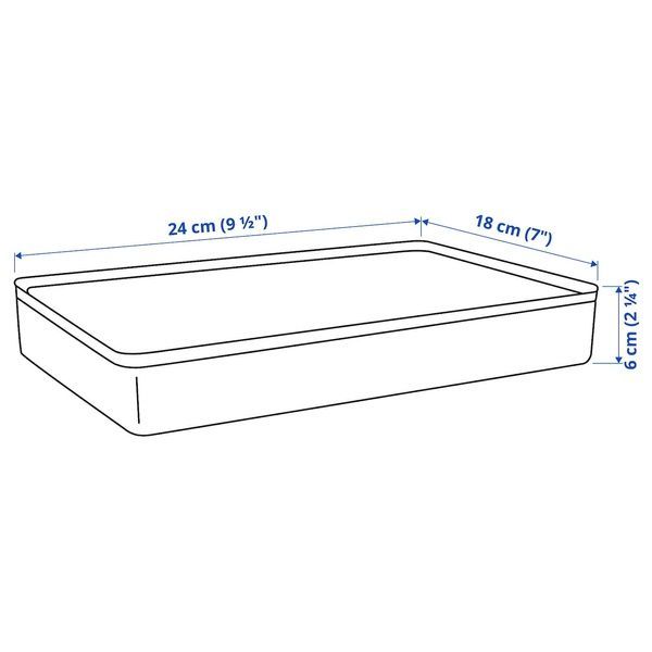 IKEA Ящик з відділеннями, темно-сіро-бежевий HARVMATTA, 205.553.05 20555305 фото
