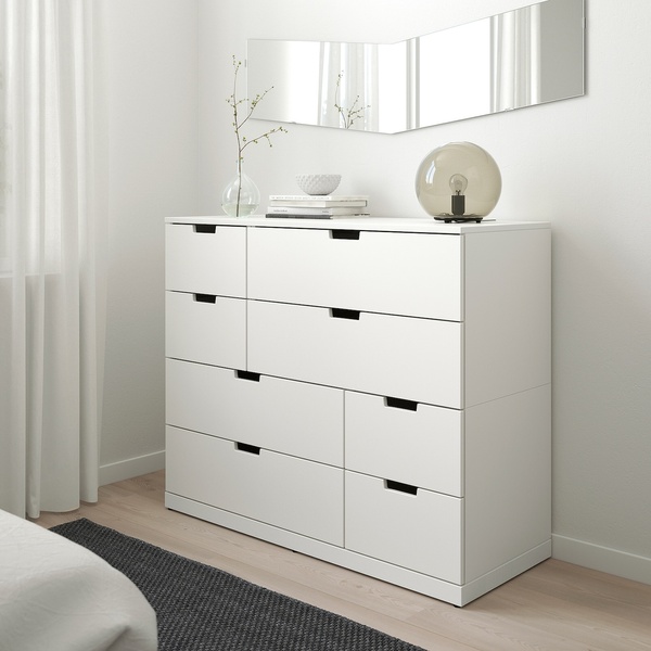 IKEA Комод, 8 ящиков, белый NORDLI, 792.395.03 79239503 фото