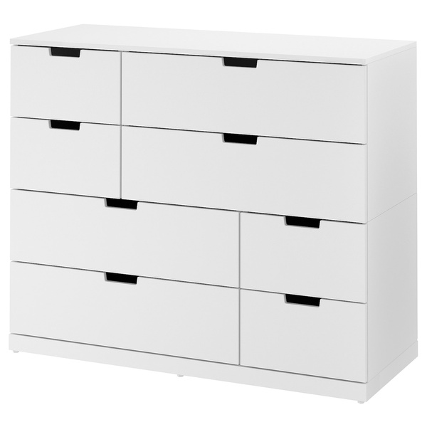 IKEA Комод, 8 ящиков, белый NORDLI, 792.395.03 79239503 фото