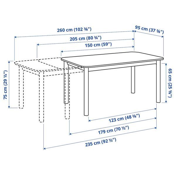 IKEA Стіл і 4 стільці, білий/Gunnared середньо-сірий білий STRANDTORP / BERGMUND, 195.689.31 19568931 фото