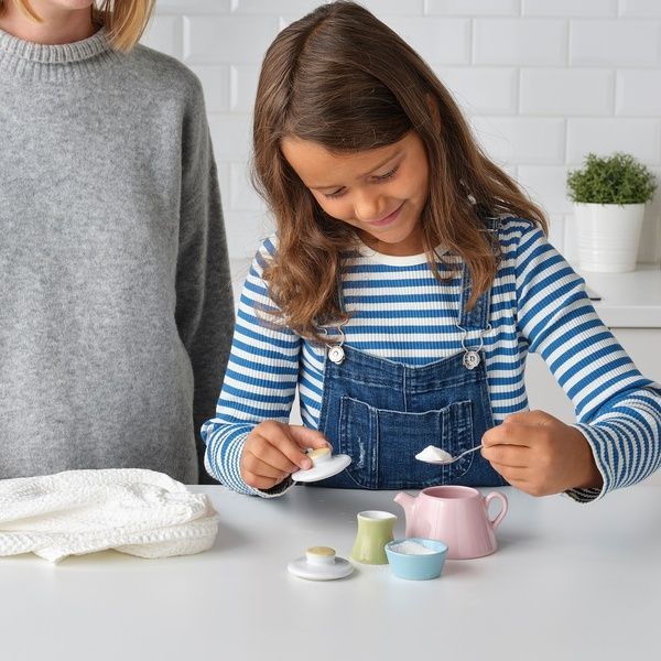 IKEA Іграшковий чайний набір 3 предмета, різні кольори DUKTIG, 204.999.89 20499989 фото