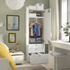 IKEA Гардероб, бело-синий/с 3 ящиками SM&Aring;STAD / PLATSA, 095.446.05 09544605 фото 3