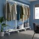 IKEA Рама з коліщатками/штанга n кронштейн/полиця, білий MITTZON, 795.364.14 79536414 фото 2