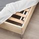 IKEA Континентальная кровать, Valev&aring;g средней жесткости/голубой белый LYNG&Ouml;R, 395.519.96 39551996 фото 5