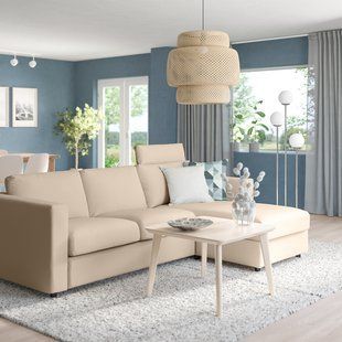 IKEA 3-місний диван з шезлонгом, підголівник/Халларп беж VIMLE, 493.991.21 49399121 фото