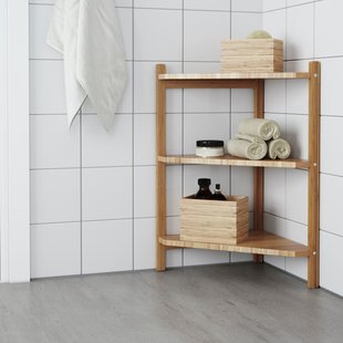 IKEA Кутовий стелаж під раковину RÅGRUND (ІKEA RÅGRUND), Стелаж кутовий під раковину, бамбук, 402.530.76 40253076 фото