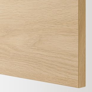 IKEA ENHET (ІKEA ENHET), Шафа навісна з 1 полицею/дверима, білий, imit. дуба, 60x30x60 см, 693.210.13 69321013 фото