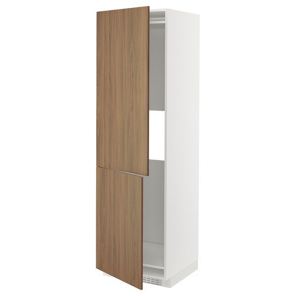 IKEA Стакан изготовлен из 2 шт., белый/Тисторп, имитация коричневого ореха. METOD, 095.196.20 09519620 фото
