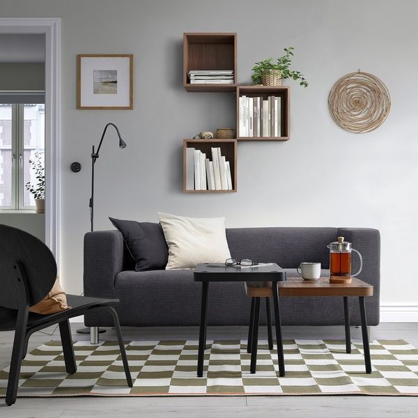 IKEA Столи, набір 2 шт., сірий/горіх SONHULT, 305.785.56 30578556 фото
