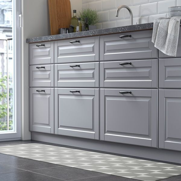 IKEA Кухонний килимок сірий/білий G&Aring;NGPASSAGE, 705.730.81 70573081 фото
