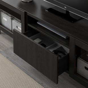 IKEA Тумба под ТВ, черно-коричневый/Лаппвикен/Стуббарп черно-коричневый прозрачное стекло BEST&Aring;, 193.989.29 19398929 фото