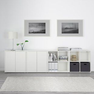 IKEA Шафа комбінована з ніжками, біла EKET, 892.210.55 89221055 фото