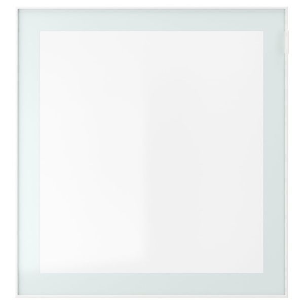 IKEA Вітрина, біле Glassvik/біле/світло-зелене прозоре скло BEST&Aring;, 095.810.04 09581004 фото