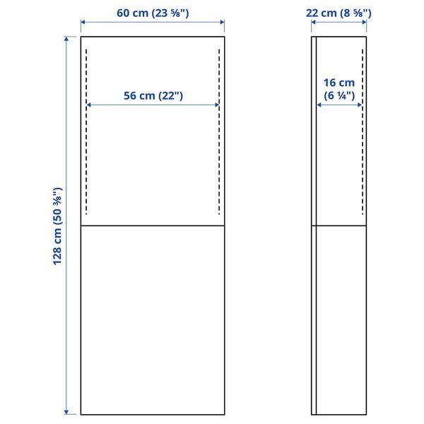 IKEA Навісна шафа/2 дверцята, білий/Лаксвікен білий BEST&Aring;, 294.219.72 29421972 фото