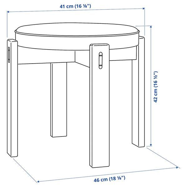 IKEA Табурет, бук/Jonsbyn чорний HOLMSJ&Ouml;, 205.543.82 20554382 фото