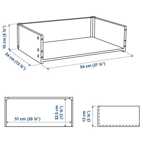 IKEA Каркас ящика, черно-коричневый BEST&Aring;, 403.512.46 40351246 фото