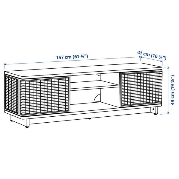 IKEA Тумба под ТВ, ротанг FRYKS&Aring;S, 805.740.99 80574099 фото