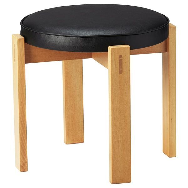 IKEA Табурет, бук/Jonsbyn чорний HOLMSJ&Ouml;, 205.543.82 20554382 фото