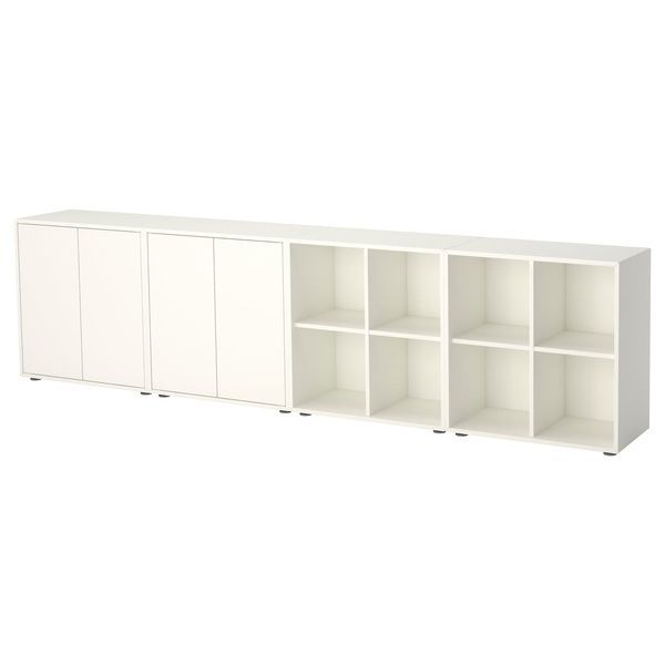 IKEA Шафа комбінована з ніжками, біла EKET, 892.210.55 89221055 фото
