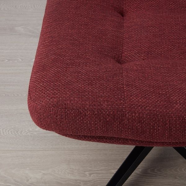 IKEA Кресло/подставка для ног, Лейде красный/коричневый HAVBERG, 094.853.28 09485328 фото