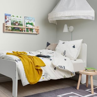 IKEA BARNDROM (ИКЕА БАРНДРОМ), Пододеяльник и наволочка, рисунок лесных животных/разноцветный, 150х200/50х60 см, 805.046.95 80504695 фото