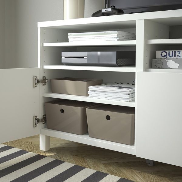 IKEA Ємність темно-сіро-бежева KUGGIS, 205.862.36 20586236 фото