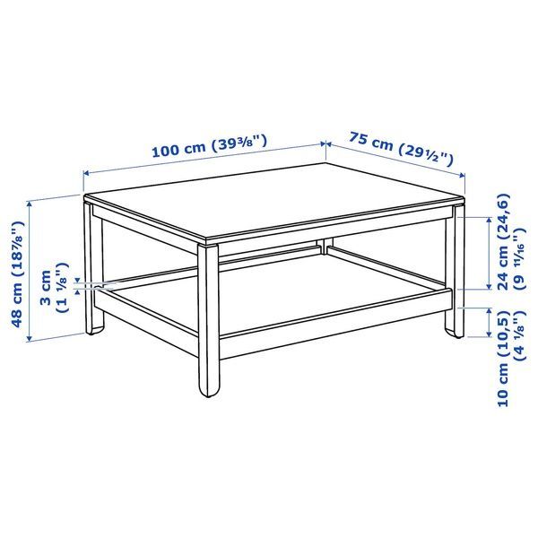 IKEA Стіл журнальний, сіро-бежевий HAVSTA, 305.655.30 30565530 фото