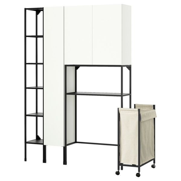 IKEA Книжный шкаф, антрацит/белый ENHET, 295.481.36 29548136 фото