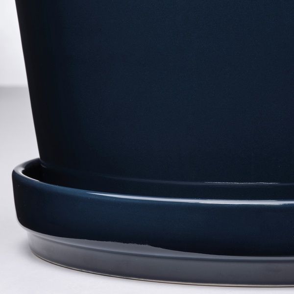 IKEA Вазон з підставкою, кімнатний/вуличний/чорно-синій KLOTL&Ouml;NN, 705.840.70 70584070 фото
