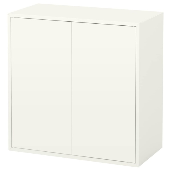 IKEA Шкаф EKET (ИКЕА ЭКЕТ), Шкаф с 2 дверцами и 1 полкой, белый, 70x35x70 см, 203.339.51 20333951 фото