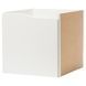 IKEA Стеллаж книжный с 2 ​​дверцами с 2 вставками с полкой/волна белый KALLAX, 895.529.41 89552941 фото 4