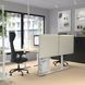 IKEA Письменный стол с регулируемой высотой, электрический, береза/белый шпон MITTZON, 195.286.19 19528619 фото 7