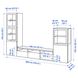 IKEA Комбинация ТВ/стеклянная дверь, темно-серый Лаппвикен/Фельсвик антрацит BESTÅ, 095.560.52 09556052 фото 6