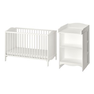 IKEA SMAGORA (ИКЕА СМАГОР), Набор детской мебели из 2 предметов, белый, 60x120 см, 295.061.17 29506117 фото